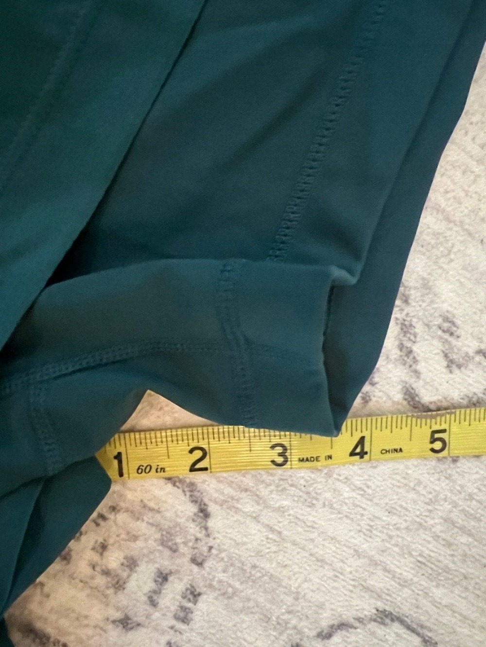 Fourlaps Women's Teal Athletic Shorts with Mint Side Panels - Picture 4 of 9